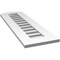 Ekena Millwork Arch Top Surface Mount PVC Gable Vent: Non-Functional, w/ 3-1/2"W x 1"P Standard Frame, 12"W x 36"H GVPAR12X3601SN - alternate 5